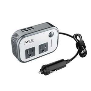 FOVAL 200W Car Power Inverter DC 12V to 110V AC Converter