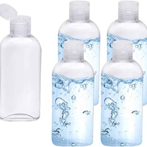 Clear Plastic Empty Squeeze Bottles 5 Pack