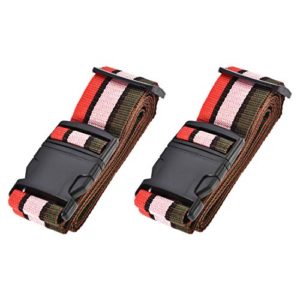 uxcell Luggage Straps Suitcase Belts with Buckle Label