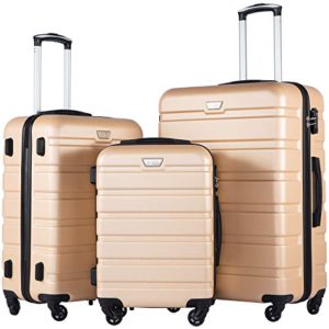 COOLIFE Luggage 3 Piece Set Suitcase Spinner