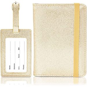 Glitter RFID Passport Holder and Luggage Tag