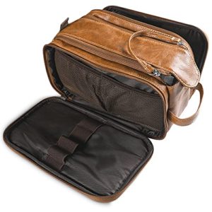 Large Dopp Kit Double zipper Travel Shaving Bag