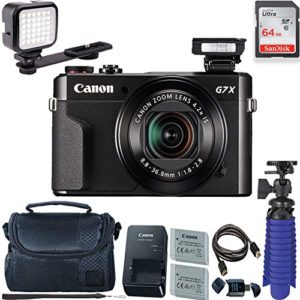 Canon PowerShot Camera Case + 2 Batteries + Tripod