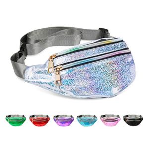 Holographic Fanny Packs for Women Men Kids