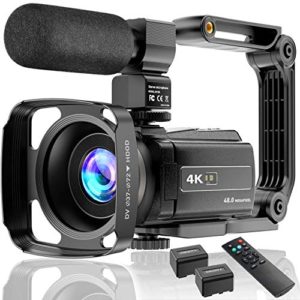 4K Video Camera Camcorder UHD 48MP WiFi IR Night Vision