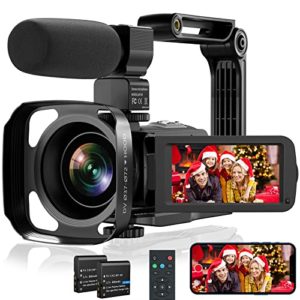 Night Video Camera Recorder for Vlogging with Mircrophone Remote Control