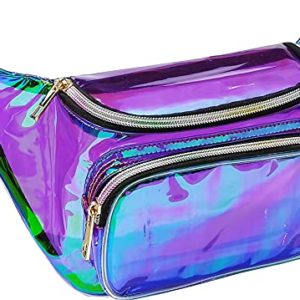 Waist Festival Money Belt Leather Pouch Concert Holographic Wallet Bum Bag