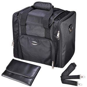 BYOOTIQUE 13" Black Soft Makeup Train Case Bag