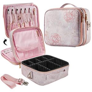 Stagiant 2-Layers Marble Travel Makeup Bag Large Capacity