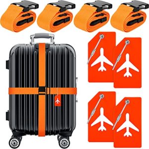 Adjustable Suitcase Belts Silicone Luggage Tags