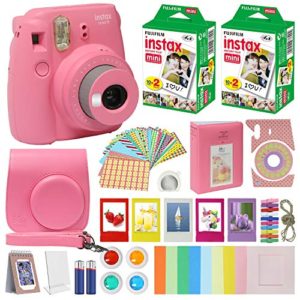 Fujifilm Instax Mini 9 Instant Kids Camera Flamingo Pink