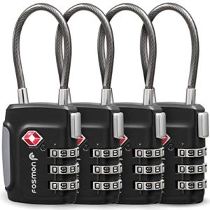 Fosmon TSA Approved Cable Luggage Locks