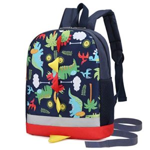 Backpack Boys with Strap Dinosaur Blue
