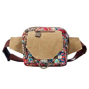 Waist Pack Pocket Purse Small Sports Canvas Bag Girls