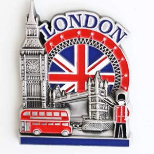 England London Metal Fridge Magnet Unique Design