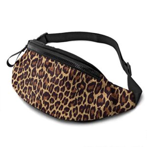 Leopard Waist Pack Bag Hip Bum Bag with Adjustable Strap