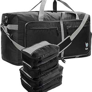 Bundle of 100L Duffle Bags & 4pcs Set Packing Cubes