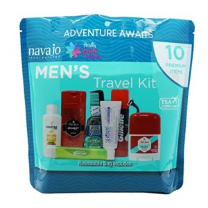 Men's Travel Kit 10 Piece Resealable