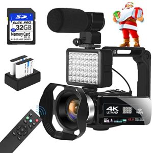 4K Camcorder Vlogging Camera for YouTube 