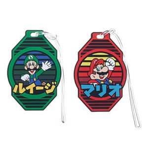 Super Mario Bros. Japanese Text Luggage Travel ID Tags