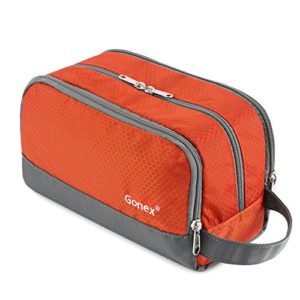 Gonex Dopp Kit Shaving Bag Toiletry Organizer Orange