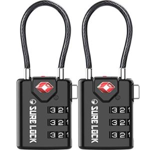 SURE LOCK TSA Compatible Travel Luggage Locks