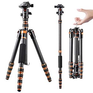 K&F Concept 61" /154cm Carbon Fiber Camera Tripod