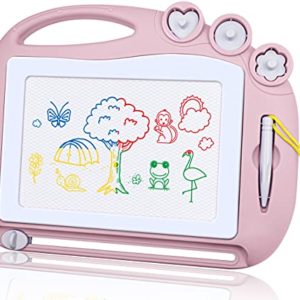 Travel Size Magnetic Drawing Board-Gifts for 2 3 4 Year Old Girl