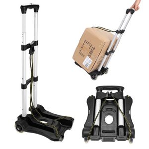 Portable Hand Truck Aluminum Folding Luggage Cart