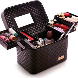 Sooyee Makeup Bag Cosmetic Bags with Mirror