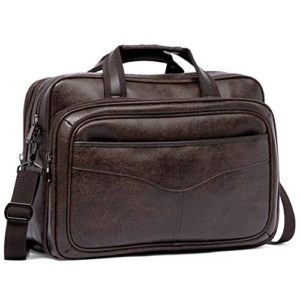 BROMEN Leather Briefcase for Men