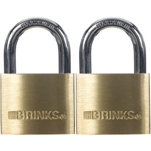 BRINKS 40mm Solid Brass Padlock, 2 Pack