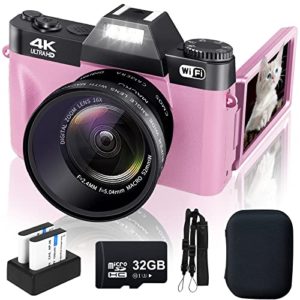 VJIANGER 4K Digital Camera for Photography 48MP