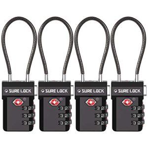 SURE LOCK TSA Compatible Travel Luggage Locks