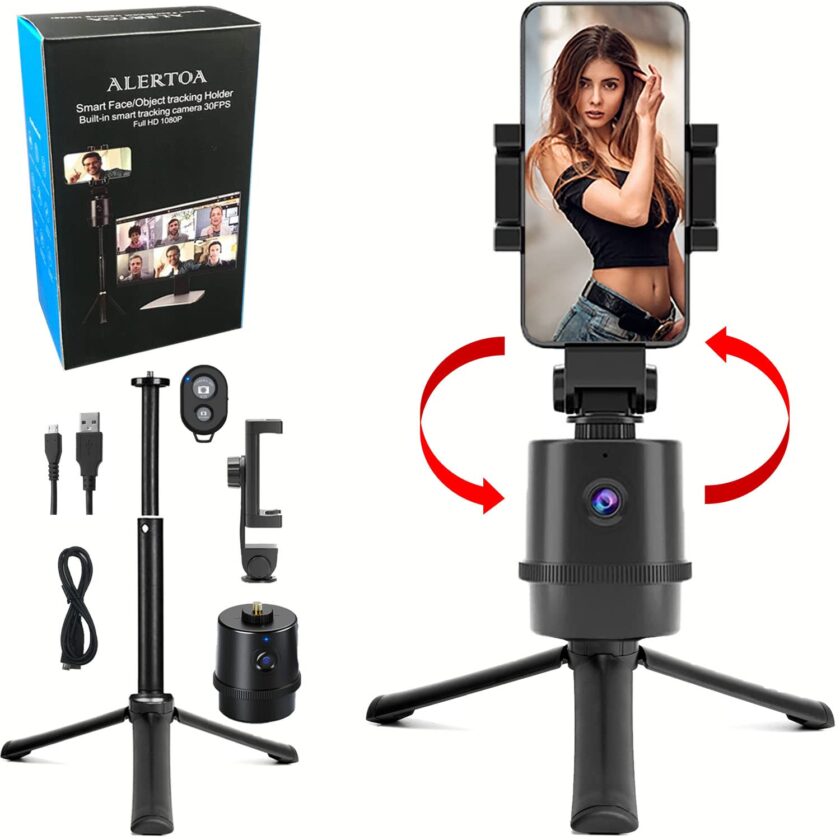 Alertoa Smart Face Tracking Phone Holder Rotation Selfie Stick