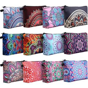 Makeup Bags Printed Mandala Flower Roomy Toiletry Bag