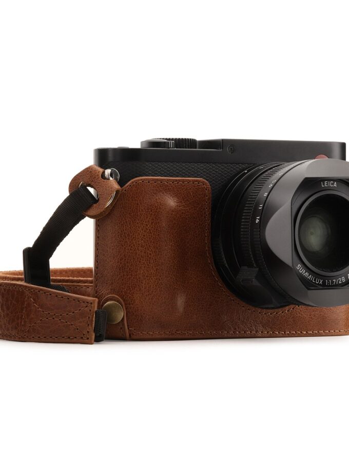 Ever Ready Genuine Leather Camera Half Case and Strap