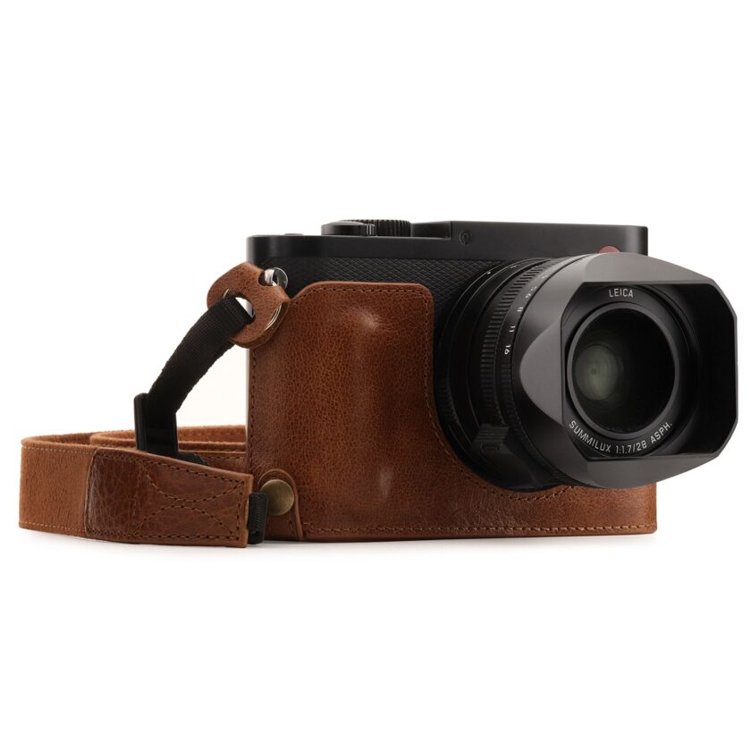 Ever Ready Genuine Leather Camera Half Case and Strap