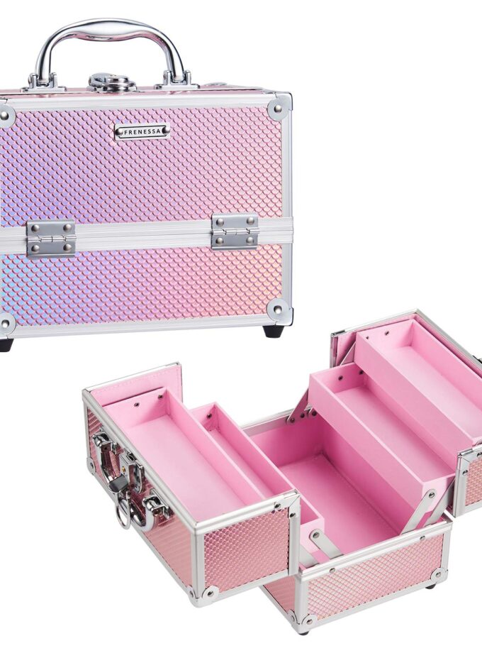 Makeup Train Pink Case Beauty Cosmetic Box