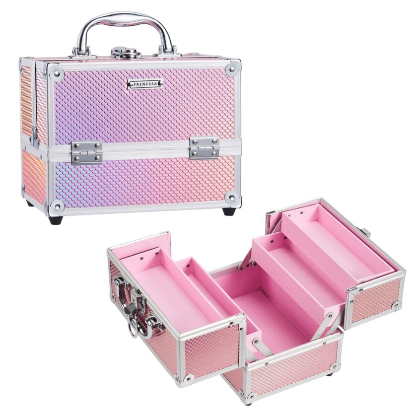 Makeup Train Pink Case Beauty Cosmetic Box