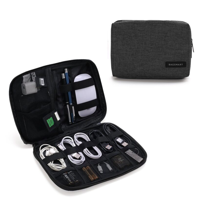 BAGSMART Electronic Organizer Small Travel Cable Organizer Bag