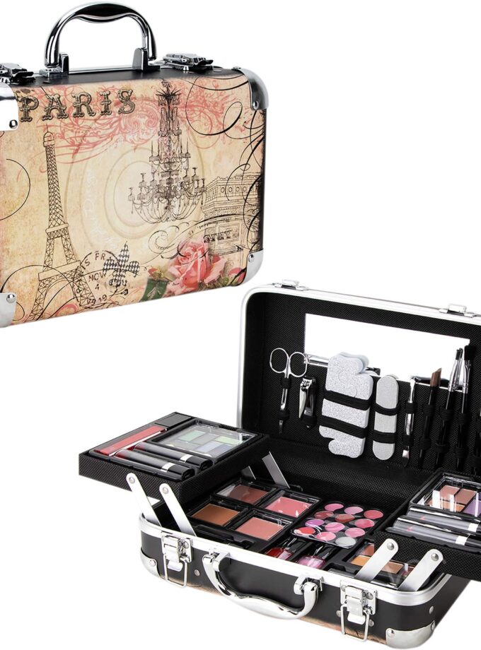 Ver Beauty 61pcs Makeup Gift Set With Extendable Trays and Mirror