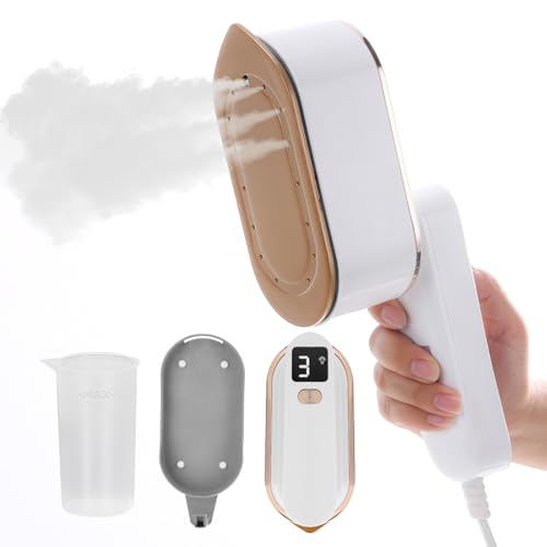 Duqifo 2-in-1 Portable Travel Steamer – Compact Handheld Iron with 9s Fast Heating and LCD Screen for Efficient Wrinkle Removal