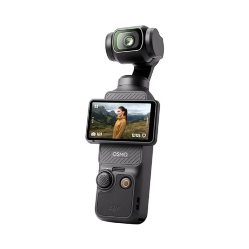 DJI Osmo Pocket 3 Compact Vlogging Camera with 4K/120fps Video, 3-Axis Stabilization, 2-Inch Rotatable Touchscreen, and Built-In TSA Lock