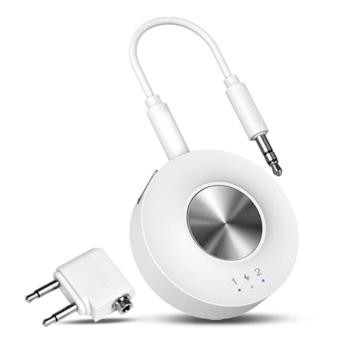 Avantree SoundJet R2 Bluetooth 5.3 Adapter: Dual-Link Wireless Transmitter and Receiver for AirPods, PC Gaming, and Travel with aptX Low Latency