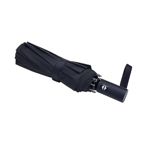 NPCQUN Compact Travel Umbrella – Lightweight, Windproof, and Automatic Open/Close Function in Sleek Black Design