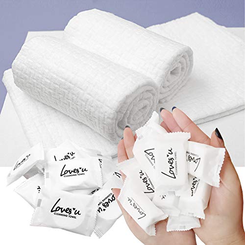 IN-SOFTB Compressed Towels – 30-pack of large, thick, and soft portable towels in compact packaging, ideal for travel