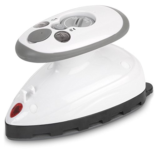 Ivation Mini Iron – Dual Voltage Compact Travel Iron with Rapid 15-Second Heat-Up and Non-Stick Ceramic Soleplate