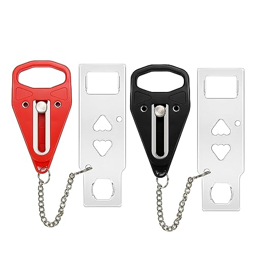 Portable Door Lock 2-Pack – Extra Security and Privacy for Home, Hotel, and Travel with Easy Installation