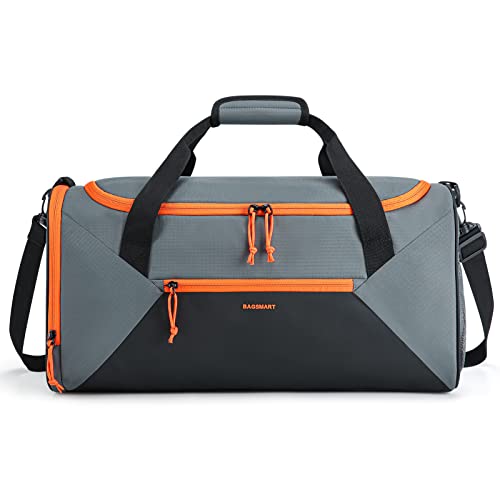 36L Gym Duffel Bag with shoe compartment and water-resistant pocket, ideal for men and women for gym, travel, and sports. Features durable polyester fabric and adjustable shoulder strap.  